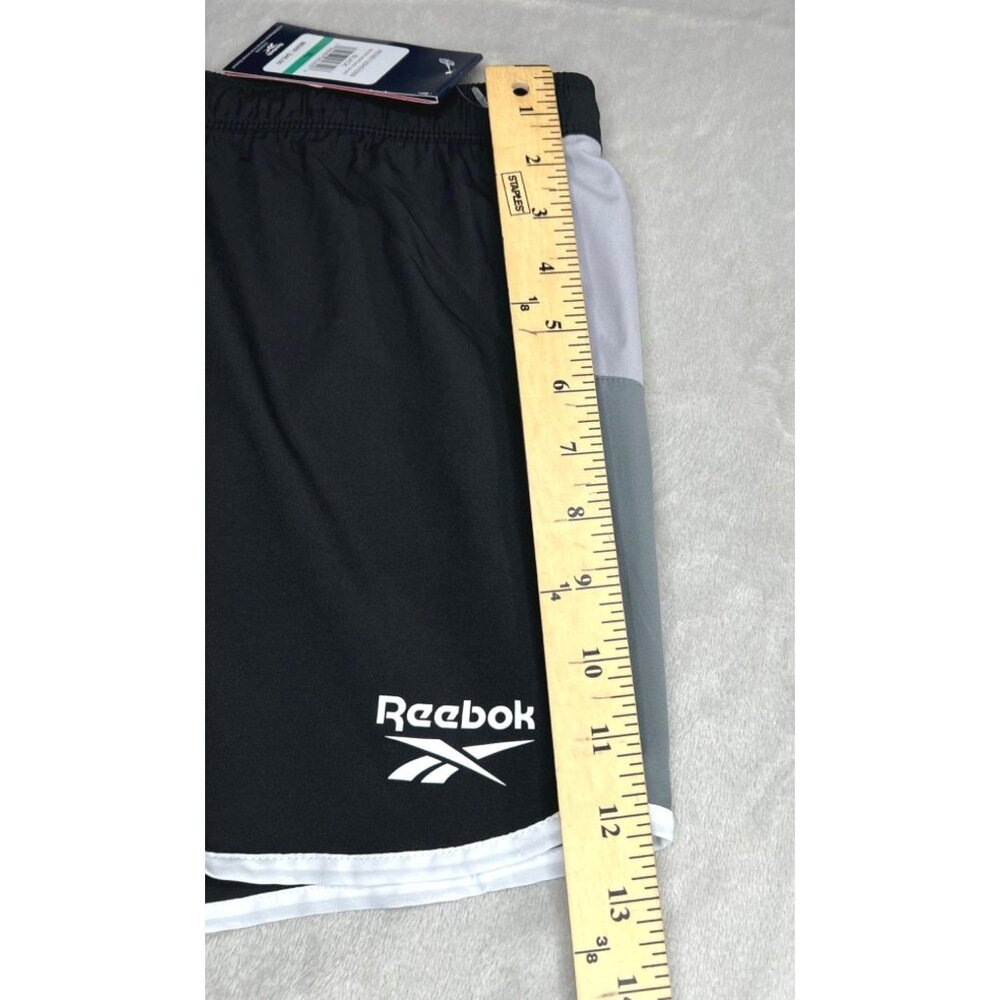 Reebok Relaxed Short XL Black & Gray Polyester Athletic Shorts - Picture 5 of 13